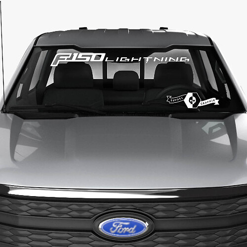 Adesivo Bandiera Logo Parabrezza 2 per Ford F-150 Lightning
