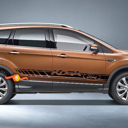 Coppia adesivi grafici in vinile con decalcomania per porte laterali Ford Kuga
