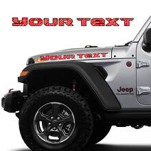 2x adesivi per decalcomanie per cofano per la mappa topografica Jeep Gladiator 2019-2023 Topo
 3