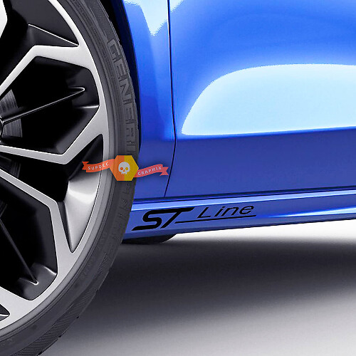 Adesivo laterale in vinile ST Line per Musclecar Focus Fiesta