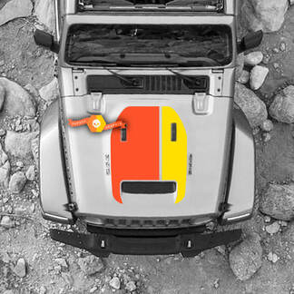 Hood Jeep MOJAVE Wrangler Hood Scoop Vinile adesivo grafica 2 colori

