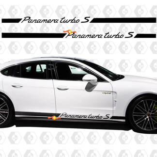 Adesivo decalcomania strisce laterali racing per Porsche Panamera 4 E Hybrid Rocker Panel
