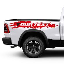 Kit adesivi in vinile effetto invecchiato personalizzato per lato posteriore Dodge Ram_2