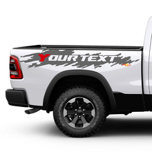 Kit adesivi in vinile effetto invecchiato personalizzato per lato posteriore Dodge Ram_3