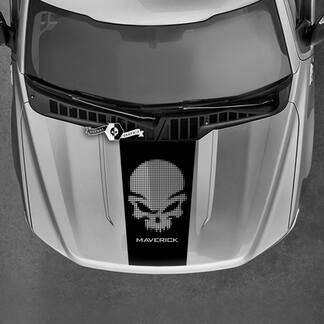 Decalcomanie grafiche per cofano Ford Maverick Punisher Adesivi Maverick di qualsiasi colore

