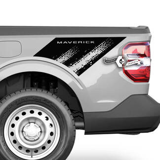 Coppia adesivi per decalcomanie laterali con grafica Ford F-150 XLT Maverick Bed Splash Mud
