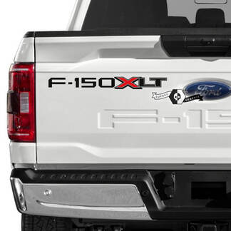 Ford F-150 XLT Portellone posteriore Logo Grafica Decalcomanie laterali Adesivi 2 colori
