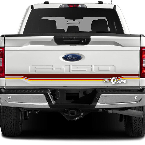 Ford F-150 XLT Portellone posteriore Logo Grafica Decalcomanie laterali Adesivi 3 colori
