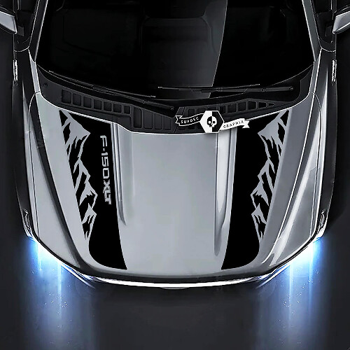 Adesivi Grafici Montagne Cofano 2 per Ford F-150 XLT