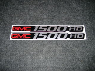2 GMC 1500 HD DECAL GMC 1500 HD SIERRA BADGE DECAL ADESIVI