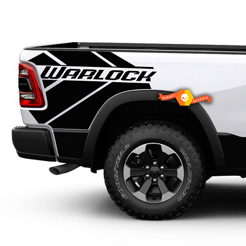Coppia Dodge Ram 1500 Warlock Vinile Adesivo laterale Decal Truck Vehicle Pickup grafico
