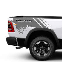 Kit di Adesivi Vinilici Laterali Stile Spruzzi di Fango per Dodge Ram 1500 Rebel_3