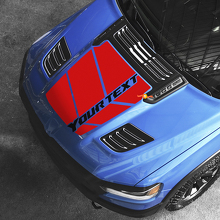 Adesivo in Vinile con Testo Personalizzato Stile Rebel per Cofano Dodge Ram 1500 Rebel_3