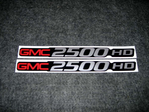 Set di Adesivi in Vinile Badge GMC 2500 HD per GMC Sierra