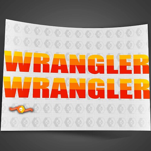 Adesivo in Vinile Stile Vintage Retrò per Jeep Wrangler