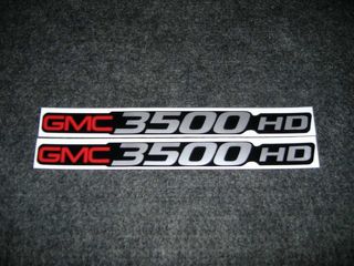 2 Gmc 3500 Hd Decals Gmc C3500 Heavy Duty Sierra Yukon Dimensione Distintivo Decalcomanie Adesivi Decalcomanie Adesivi
