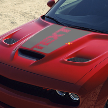 Adesivo Vinile Personalizzato per Cofano Stile Nido d'Ape per Dodge Challenger_3