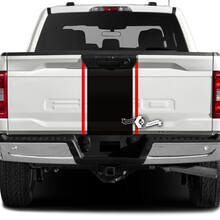 Kit di adesivi in vinile con striscia larga per cofano, tetto e portellone per musclecar, camion XLT STX_2