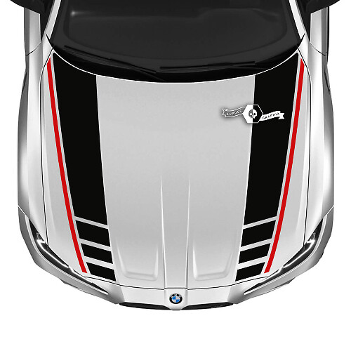 2021+ BMW M4 M3 G80 G82 G83 M Performance Hood M Logo adesivo in vinile 2 colori
