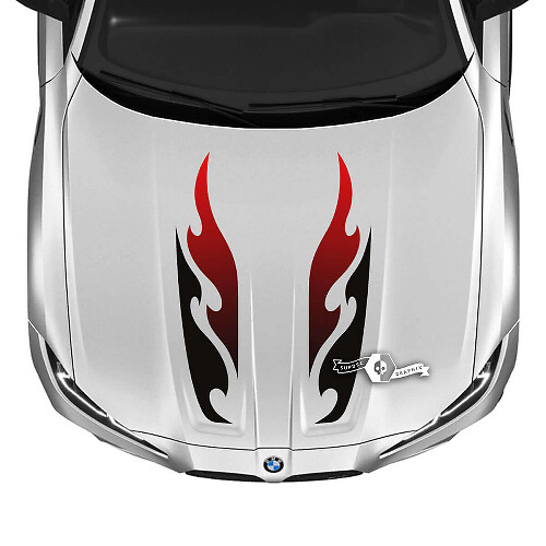 Set di Adesivi in Vinile Fiamma Cofano 2021+ BMW M3 G80 M4 G82 G83