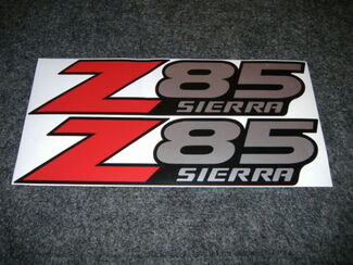 2 Gmc Z85 Sierra Factory Decals Adesivi Rosso Lr