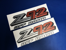 Set di Adesivi in Vinile Z92 Off Road per GMC Sierra Yukon Canyon_3