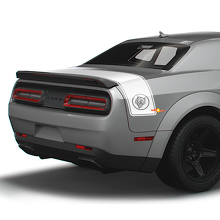 Adesivi in vinile a strisce posteriori stile Wildcat per Dodge Challenger_2