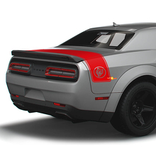 Adesivi in vinile a strisce posteriori stile Wildcat per Dodge Challenger_3