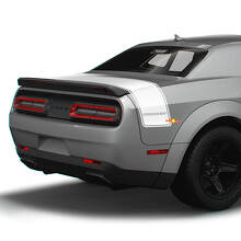 Adesivi in vinile sagomati personalizzati a strisce per il cofano posteriore per Dodge Challenger_2
