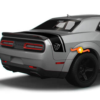 Dodge Challenger Trunk Demon Line Style Strisce posteriori Grafica di decalcomanie in vinile
