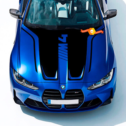 Cappuccio per 2021+ BMW M4 G82 G83 M3 G80 M Performance M adesivo per decalcomania in vinile
