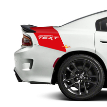 Adesivi in vinile a strisce personalizzate per fascia posteriore Powered By Custom Text per Dodge Charger_2