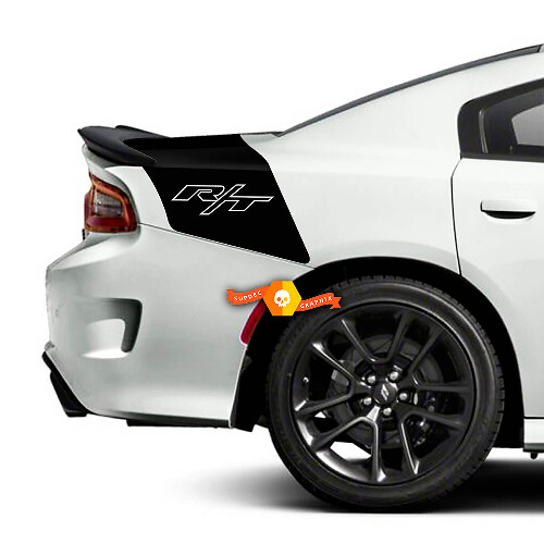 Adesivi in Vinile a Righe stile R/T per Bagagliaio Dodge Charger