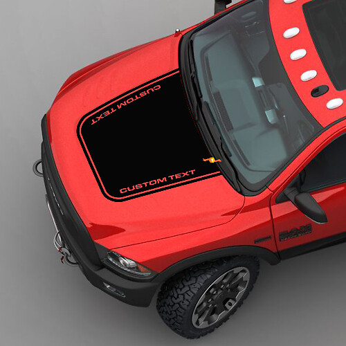 Adesivo in Vinile con Fascia Verticale per Cofano per Dodge Ram 2500 Power Wagon
