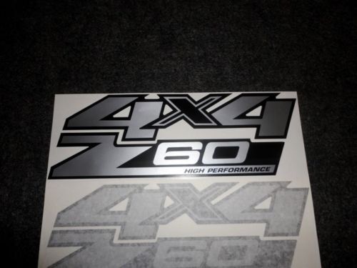 2 GMC Z60 AD ALTE PRESTAZIONI 4X4 SIERRA YUKON CANYON Decal Sticker SIL13