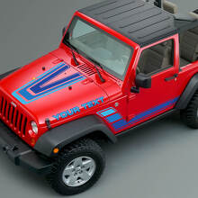 Kit di Adesivi in Vinile Vintage Stripes per Cofano e Fianchi per Jeep Renegade CJ5 CJ7_2
