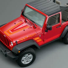 Kit di Adesivi in Vinile Vintage Stripes per Cofano e Fianchi per Jeep Renegade CJ5 CJ7_3