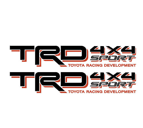 Set Adesivi in Vinile per Paraurti Posteriore TRD 4x4 Sport per Toyota Tacoma Tundra