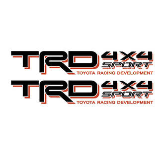 TRD 4x4 Sport Tacoma Tundra Pannello laterale Decalcomanie Adesivi Off Road
