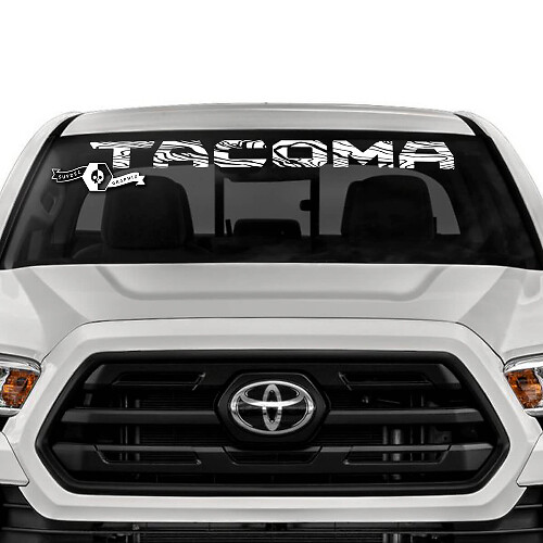 Adesivo in Vinile a Striscia per Parabrezza Topografico per Toyota Tacoma