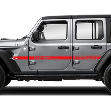Coppia Jeep Wrangler Unlimited Mappa topografica Topo Accent Line Porte Parafango Striscia laterale Adesivo in vinile
 3