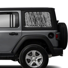 Coppia di adesivi in ​​vinile per porte e finestre Jeep Wrangler Unlimited
 2