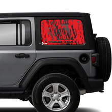 Coppia di adesivi in ​​vinile per porte e finestre Jeep Wrangler Unlimited
 3