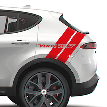 Set di Adesivi in Vinile Personalizzati con Doppie Strisce Laterali Posteriori per Dodge Hornet RT GT_2