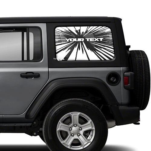 Adesivo in Vinile a Finestra Esplosiva Laterale per Jeep Wrangler