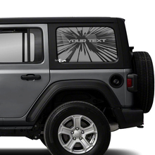 Adesivo in Vinile a Finestra Esplosiva Laterale per Jeep Wrangler 2