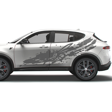 Kit Adesivi Laterali in Vinile Stile Schizzi di Fango con Logo Hornet per Dodge Hornet_3