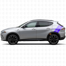 Adesivo in vinile personalizzato a doppia striscia laterale posteriore per Dodge Hornet_4