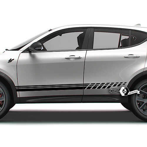 Coppia adesivi per decalcomanie in vinile con logo Fender Hornet, strisce laterali per porte Dodge Hornet
