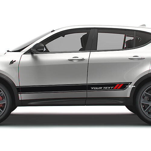 Kit di Adesivi in Vinile a Strisce Laterali Stile Racing per Dodge Hornet
